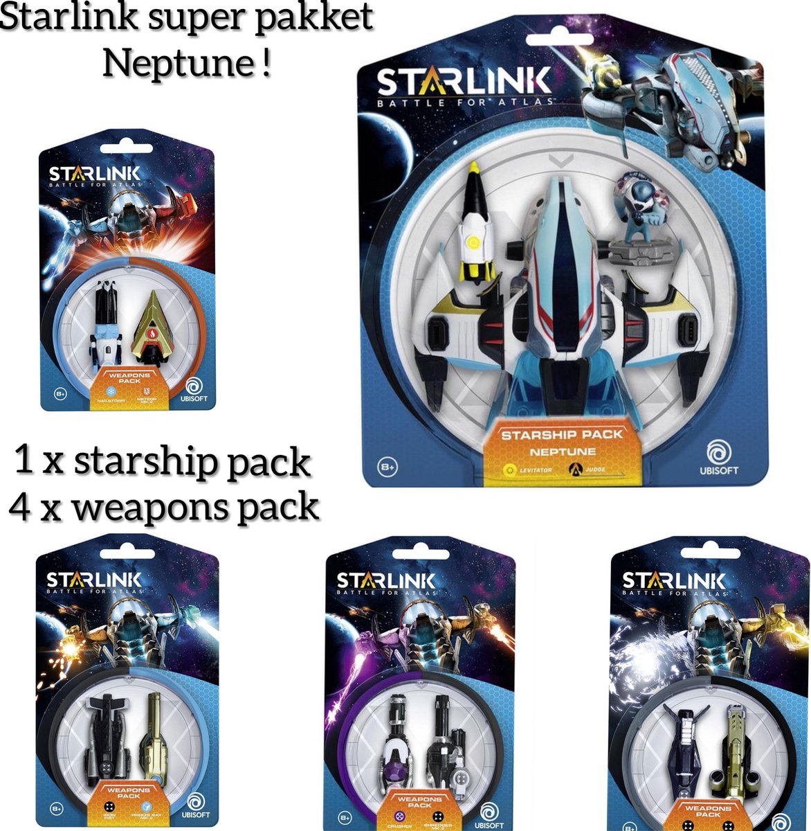 COMPLEET VOORDEEL PAKKET > Starlink - Starship Pack: Neptune INCLUSIEF 4 DUO WAEPONS PAKKETTEN (GRATIS VERZENDING)